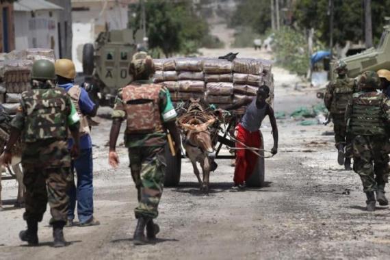 African Union Peacekeepers Patrol Mogadishu After Al-Shabab Militants Withdraw