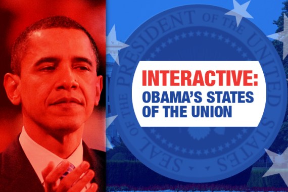 Interactive: Obama''s States of the Union banner graphics