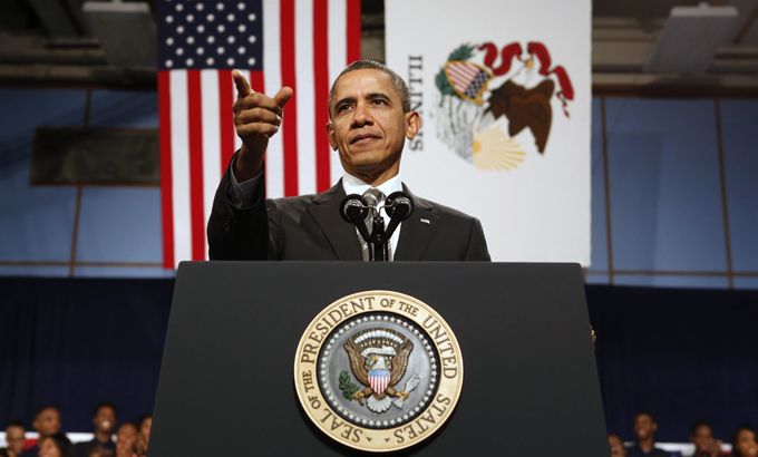 Obama speaks about strengthening the economy for the middle class