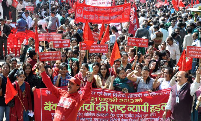 Millions of Indians on strike over ''anti-labour'' policies