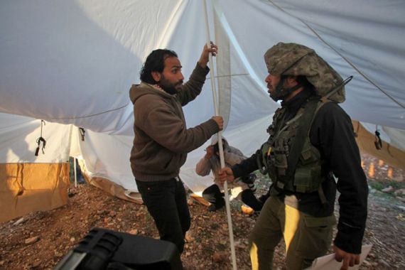 palestine tent camp