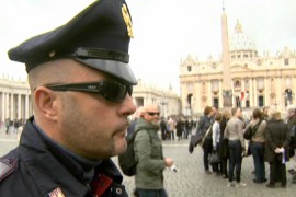 Rome ups security as world awaits new Pope