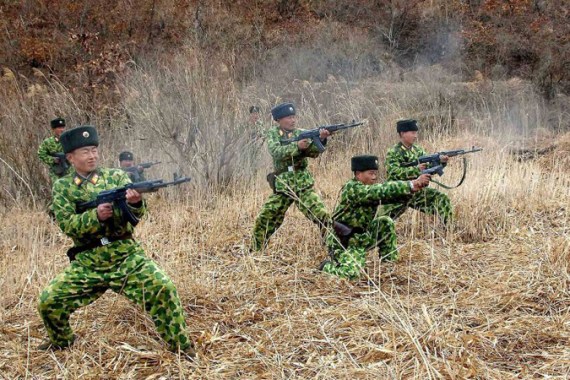 North Korea military drill