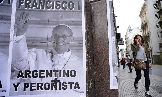Poster with Pope Francis