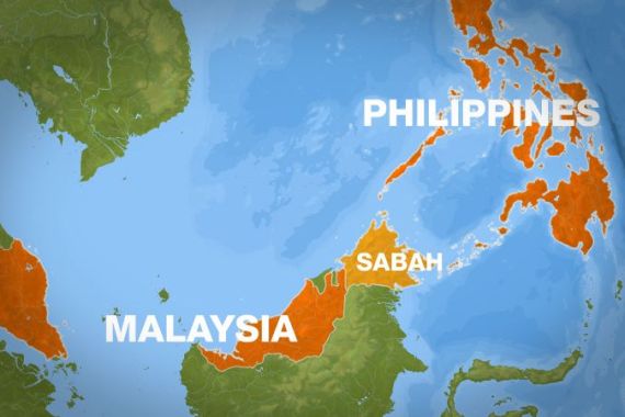 Sabah, Malaysia - Philippines Map