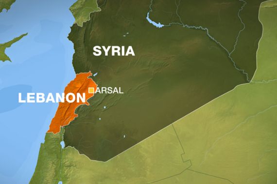 Arsal Lebanon Syria Map