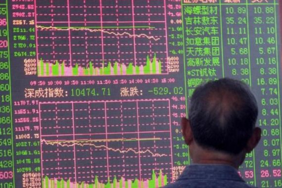 Chinese Stock Plunge To Eight Month Low