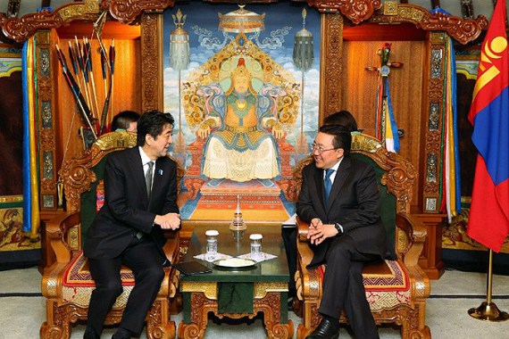 Japan seeks Mongolia support in China island row