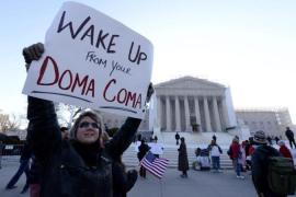 Supreme Court hears a case challenging the Defense of Marriage Act (DOMA)