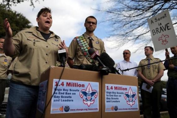 Boy Scouts, Parents Deliver Petition To Boy Scout HQ To End Ban On LGBT Scouts