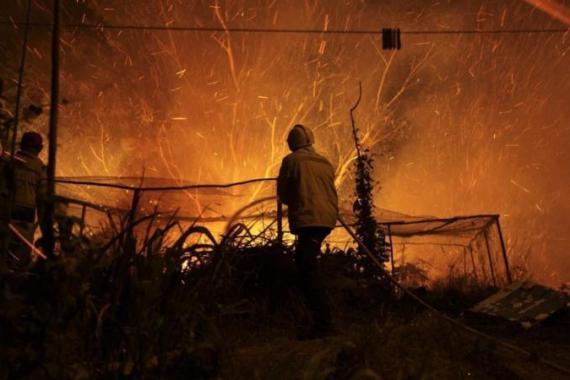 Forest fire at Madeira