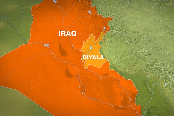 Iraq map showing Diyala