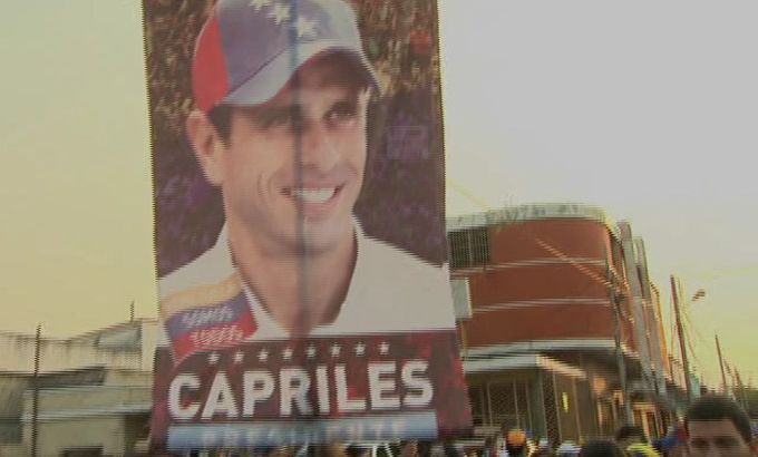 Still of Henrique Capriles cut from package