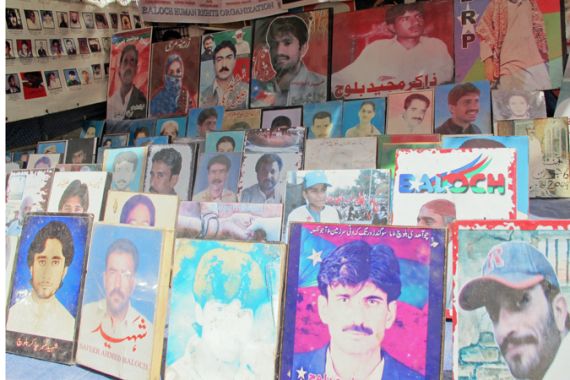 Pictures of the Baloch disappeared
