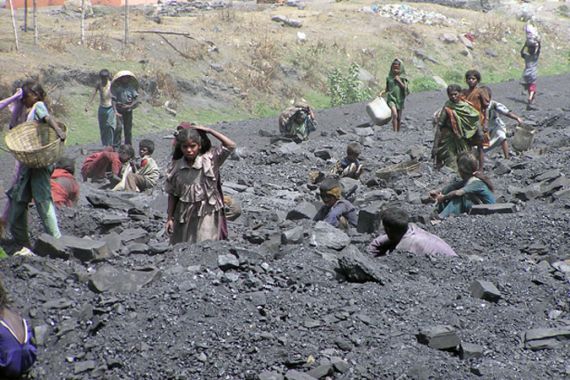 Children involved in coal mining in Jharkand, India [Ipsita Pati/Al Jazeera]