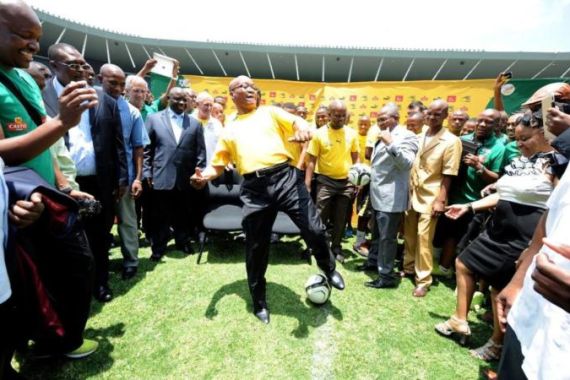 South Africa Players Meet President Jacob Zuma