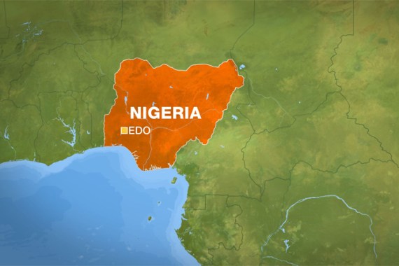 Nigeria Edo map