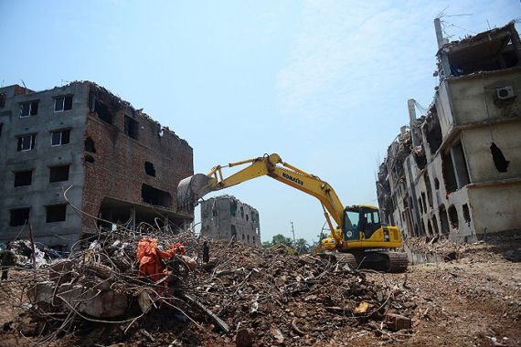 Bangladesh factory rubble