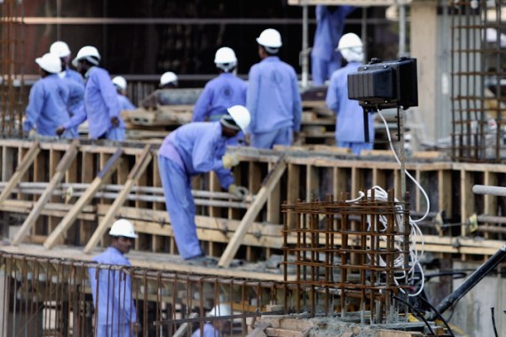 Dubai labourers migrant workers