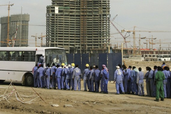 Dubai labourers migrant workers