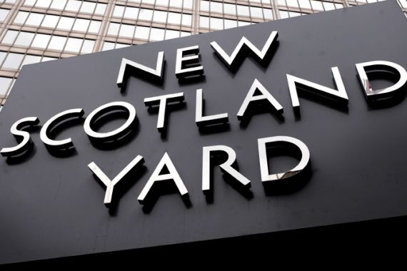 The sign of New Scotland Yard