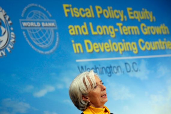 Lagarde addresses IMF