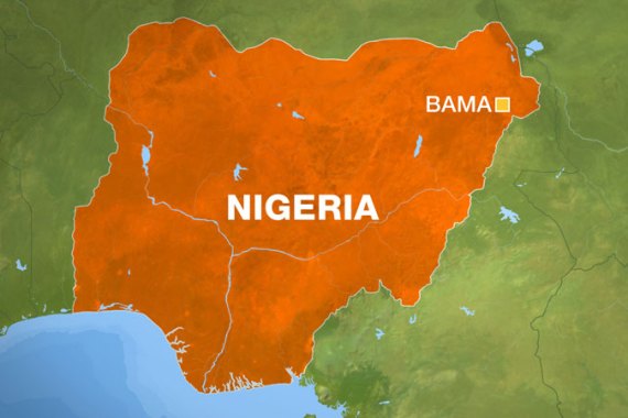 Bama Nigeria map