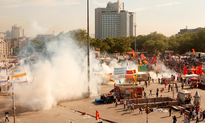 taksim square teargas