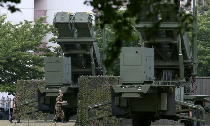 Japan''s Ground Self-Defense Force soldiers maintain the Patriot Advanced Capability-3