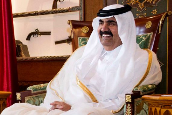 Emir Hamad bin Khalifa Al Thani closeup