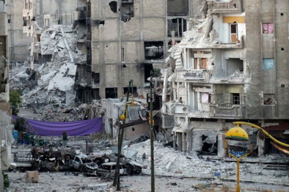 Homs shelling in regime assault