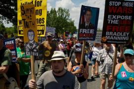 Rally Held In Support Of Bradley Manning