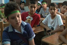 Syrian refugees in egypt school