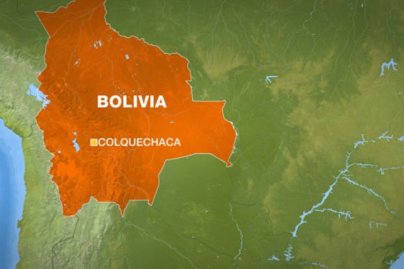 COLQUECHACA BOLIVIA map