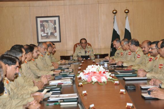 Pakistan Corps Commander meeting