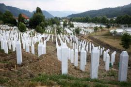 A main street is pictured in Srebrenica