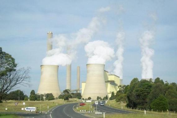 File photo of vapour rising from cooling towers at Loy Yang coal fired power station