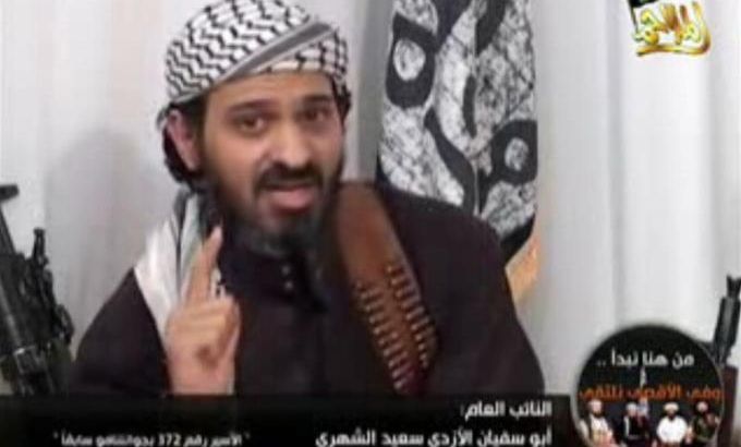 File frame grab of deputy leader of al Qaeda in Yemen, al-Shihri, speaking in a video posted on Islamist websites
