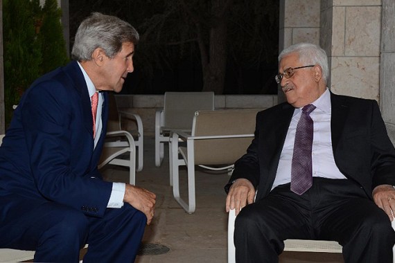 John Kerry and Abbas