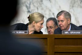 Sen. Kirsten Gillibrand in Washington during the subcommittee's hearing on military sexual assault, March 13 [AP]