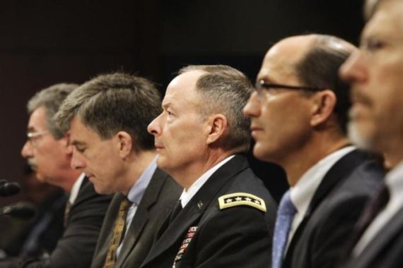 NSA Director Alexander testifies at the U.S. Capitol in Washington