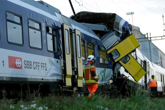 Swiss train crash