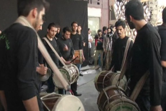 Shia protesters in Iran