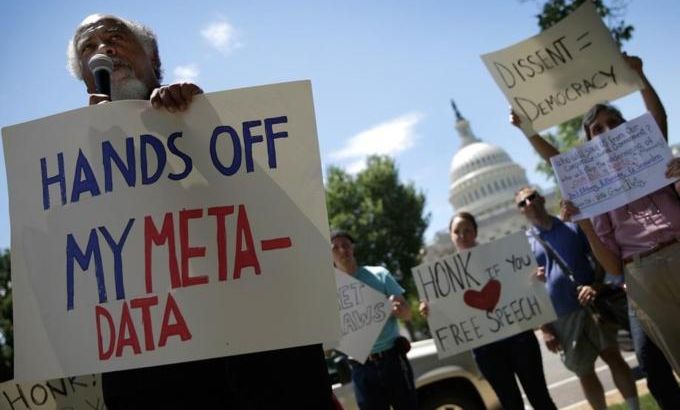 Activists Groups Protest NSA Surveillance Program