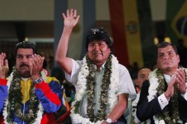 Rafael Correa, Nicolas Maduro, Evo Morales