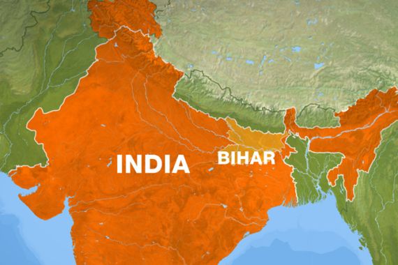 bihar state map india