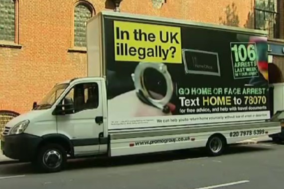 UK ''go home'' campaign faces legal action