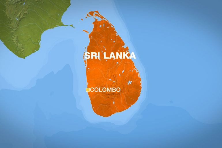 Sri Lanka Colombo map