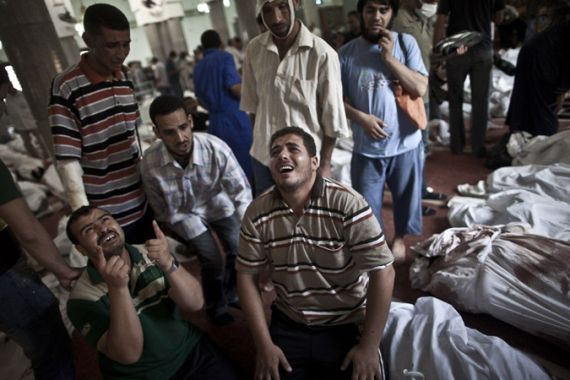 egypt mosque bodies mourning nasr city