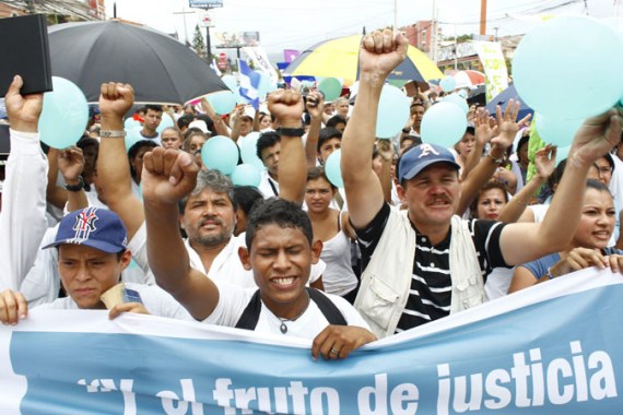 People protest violence in Honduras